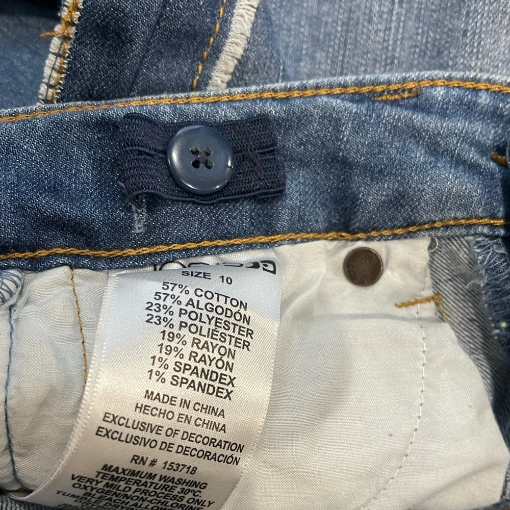 Joes Jeans Girl denim Crop Stretch Raw Hem size 10